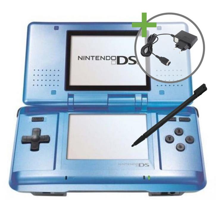Nintendo DS Original - Ocean Blue, Spelcomputers en Games, Spelcomputers | Nintendo DS, Zo goed als nieuw, Ophalen of Verzenden