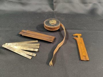 Meetinstrumenten (4) - Buis, Leder, Messing - 1920-1930 -