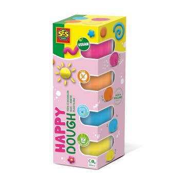 SES - 00512 - Feel good klei - Happy (4x90gr), Kinderen en Baby's, Speelgoed | Educatief en Creatief, Verzenden, Nieuw, Knutselen