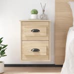 vidaXL Nachtkastje wandgemonteerd 41,5x36x53 cm sonoma, Huis en Inrichting, Slaapkamer | Nachtkastjes, Minder dan 45 cm, Verzenden