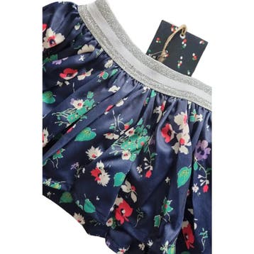 Rok -- Bloem - 86 / Navy, Verzenden, Nieuw
