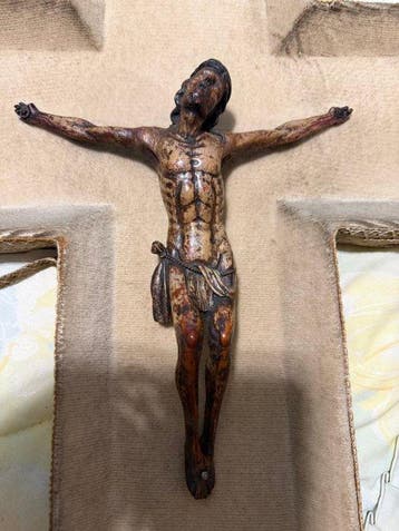Crucifix - Hout - 16e eeuw - gotische Christus