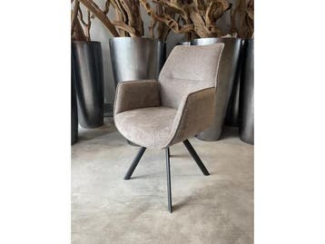 Veiling - Eetkamerstoel Vigo (set van 8) microvezel stof- li, Nieuw