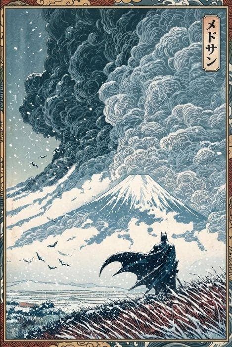MEDSAN - Winter Batman () - UNIQUE WORK, Antiek en Kunst, Kunst | Designobjecten
