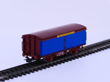 Schaal H0 Roco 46220 NS zeildoekwagen #1163 (H0 (1:87)), Gebruikt, Overige typen, Ophalen of Verzenden, Roco