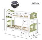 Huisbed Kinderbed met Valbescherming en Plank, Verzenden, Nieuw