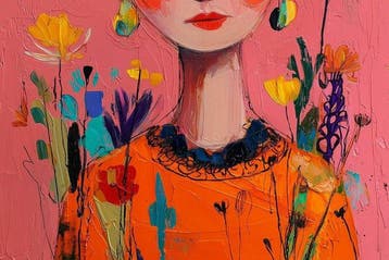 Canvas Fit - Alberto Ricardo - Frida Kahlo, Flor de Fuego”