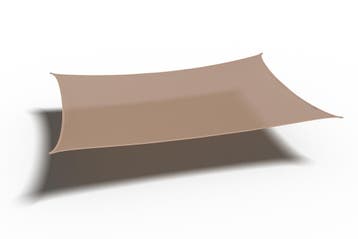 Platinum Coolfit schaduwdoek rechthoek zand 3x4 m., Verzenden, Nieuw