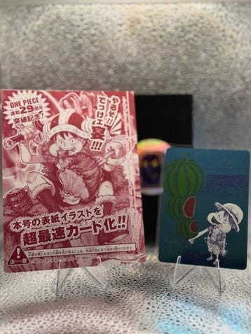 Bandai - 2 Card - One Piece - Monkey D. Luffy P-159,, Nieuw
