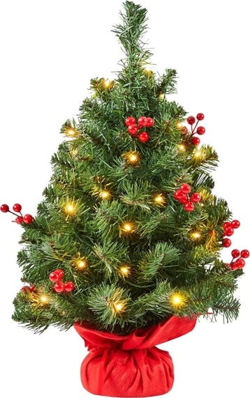 2dekans | Yaheetech Tafelkerstboom Met Verlichting – 38 x 38, Ophalen of Verzenden, Zo goed als nieuw