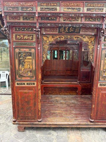 Hemelbed - Hout - China - Qing Dynastie (1644-1911)