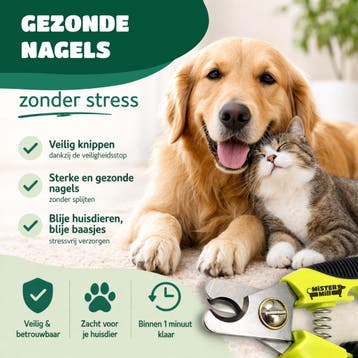 Mister Mill Nagelknipper Hond - Nagelschaar Kat - Nageltang, Dieren en Toebehoren, Ophalen of Verzenden, Nieuw