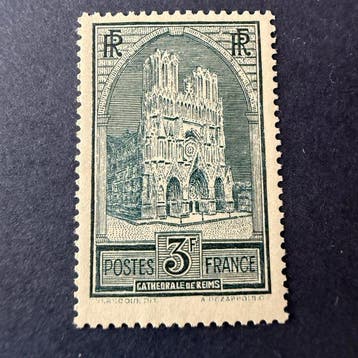 Frankrijk - Yvert 259 Cathédrale de Reims in nieuwstaat, Gestempeld