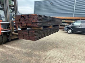 Gebruikte Damwand planken 5 cm  super kwaliteit, Gebruikt, Plank, Overige houtsoorten, 50 mm of meer
