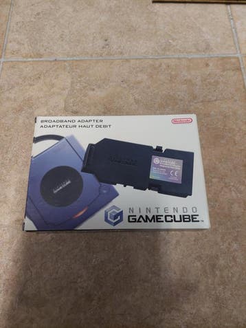 Gamecube Broadband Adapter in doos (Nintendo gamecube, Spelcomputers en Games, Ophalen of Verzenden, Zo goed als nieuw