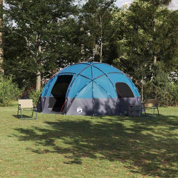 vidaXL Koepeltent met dak met opslag Blauw 475 x 475 x 235, Verzenden, Nieuw, Tot en met 2