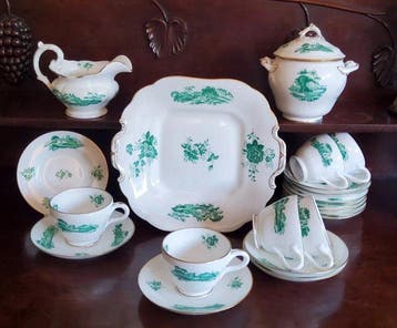 Minton Staffordshire - Theeservies - fijn botporselein