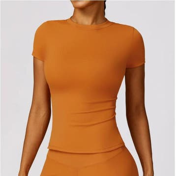 Dames Sport T-shirt Ademend Runs Fitness Top Korte Mouw, Verzenden, Nieuw