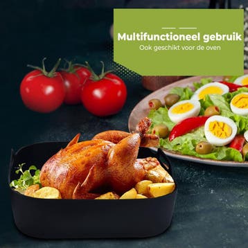 HI NATURE™ Airfryer accessoires - Airfryer siliconen bakje, Ophalen of Verzenden, Nieuw