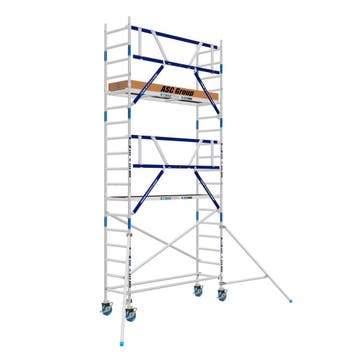 AGS Pro rolsteiger ASC 75 x 250 x 6,2wh enkelzijdig, Doe-het-zelf en Verbouw, Verzenden, Nieuw, Rolsteiger of Kamersteiger, 5 meter of hoger