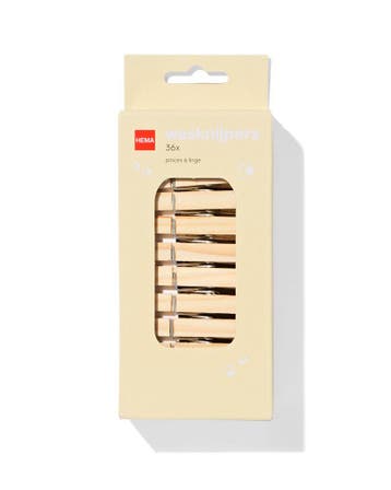 HEMA Wasknijpers hout - 36 stuks, Verzenden, Nieuw