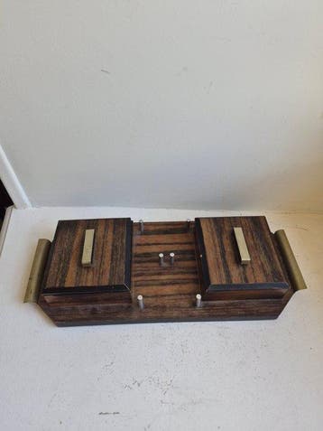 Sigarendoos - Macassar ebbenhout, Antiek en Kunst, Kunst | Designobjecten