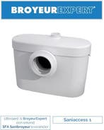 Sanibroyeur Saniaccess 1 fecaliënvermaler, Ophalen of Verzenden, Nieuw, Toilet