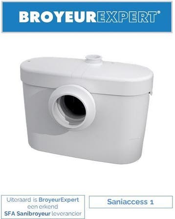 Sanibroyeur Saniaccess 1 fecaliënvermaler, Ophalen of Verzenden, Nieuw, Toilet