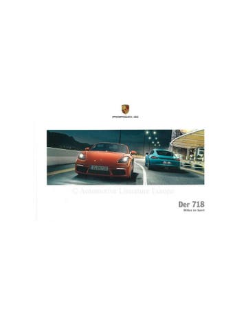 2018 PORSCHE 718 BOXSTER | 718 CAYMAN HARDCOVER BROCHURE, Boeken, Nieuw, Porsche, Author