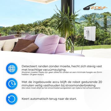 Zoef Robot Robot Ramenwasser Bobbie 2.0 - Ruitenreiniger -, Ophalen of Verzenden