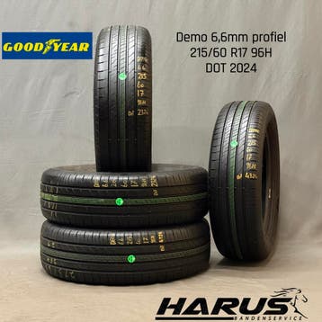 215/60/17 96H Goodyear zomerbanden demo 6,6mm profiel 4X, Auto-onderdelen, 17 inch, Ophalen of Verzenden, Band(en), Personenwagen