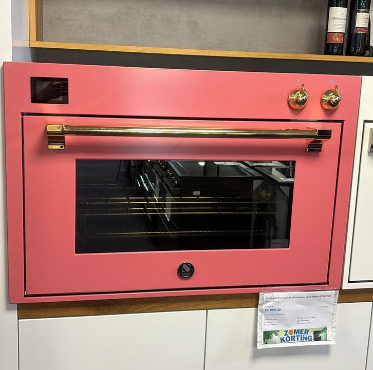 Steel AQFE9S combi-stoomoven pink ottone DHZ20022999, Witgoed en Apparatuur, Ovens, Nieuw, Ophalen of Verzenden