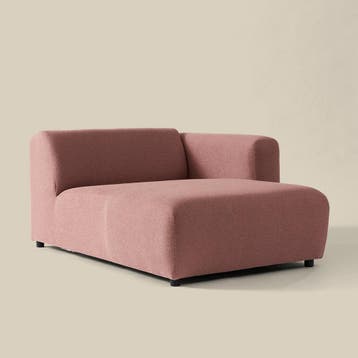 *WOONWINKEL* Divan 120 Arm Rechts - Terracotta Roze Pixie 55, Verzenden, Nieuw