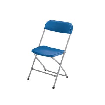 Klapstoel | Blauw/ Grijs  | 43x45x(h)80 cm, Verzenden, Nieuw in verpakking