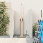 vidaXL Buitendouche 246 cm Massief grenenhout en roestvrij, Verzenden, Nieuw