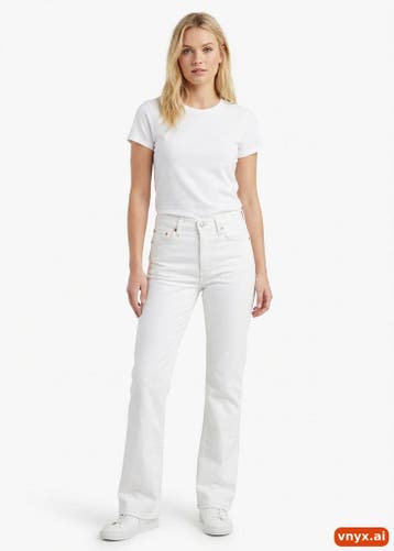 Levis Jeans Dames maat WW24 / L31 Wit Vintage, Kleding | Dames, Spijkerbroeken en Jeans, Ophalen of Verzenden, Nieuw