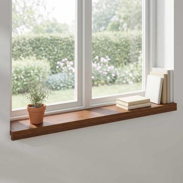 vidaXL Raamkozijnen 2 st Donkerbruin 100 x 20 x 2 cm Massief, Verzenden, Nieuw