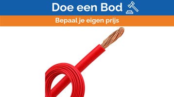 Bieden: H07V-K 6mm² Flexible Electrical Cable Red - 1M, Ophalen of Verzenden, Nieuw, Kabel of Apparatuur