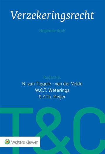 9789013174755 Tekst  Commentaar - Verzekeringsrecht, Verzenden, Nieuw, N. Van Tiggele-Van Der Velde