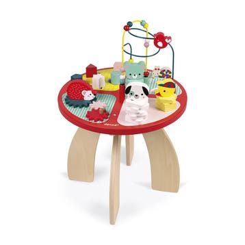 Janod houten activiteitentafel - Ba van €77,50 voor €69,75, Ophalen of Verzenden, Nieuw
