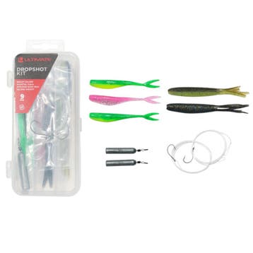 Ultimate Dropshot Kit Loodvrij 150cm 0.30mm 10 + 11.5cm, Watersport en Boten, Verzenden, Nieuw, Dobber of Lood