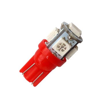 T10 - ROOD - 5 LED - 12V - 5050 SMD, Hobby en Vrije tijd, Ophalen of Verzenden, Nieuw