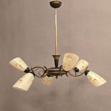 hanglamp Spider 274 Refurbished, Huis en Inrichting, Lampen | Hanglampen, Ophalen, Zo goed als nieuw, Overige materialen, Vintage