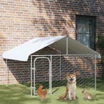 vidaXL Hondenkennel voor buiten met dak 200x200x150 cm, Dieren en Toebehoren, Verzenden, Nieuw