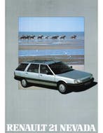 1989 RENAULT 21 NEVADA BROCHURE NEDERLANDS, Nieuw, Renault, Author