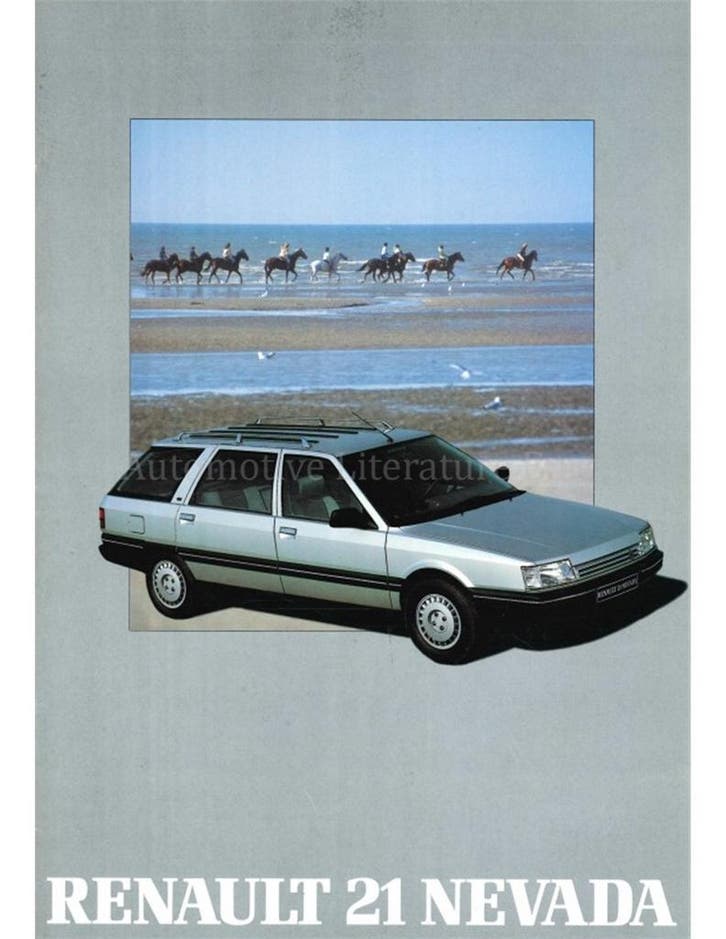 1989 RENAULT 21 NEVADA BROCHURE NEDERLANDS, Boeken, Auto's | Folders en Tijdschriften, Renault