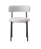 Set van 2 Scandinavische Eetkamerstoelen–Teddy Fluweel en M, Huis en Inrichting, Stoelen, Verzenden, Nieuw