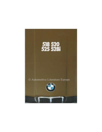 1980 BMW 5 SERIE BROCHURE NEDERLANDS, Nieuw, BMW, Author