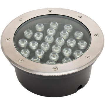 LED Grondspot - Aruz - Inbouw Rond - 24W - Waterdicht IP67 -, Ophalen of Verzenden, Nieuw, Vloerspot of Grondspot, Led