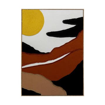 *WOONWINKEL* Kare Design Artistic Sunrise Schilderij Met Sto, Verzenden, Nieuw